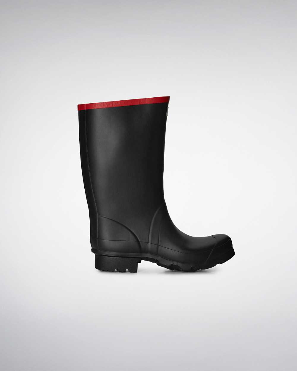 Womens Hunter Argyll Short Rain Boots Black | WADTMX-739